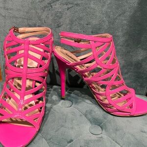 Guess Barbie Pink strappy heels